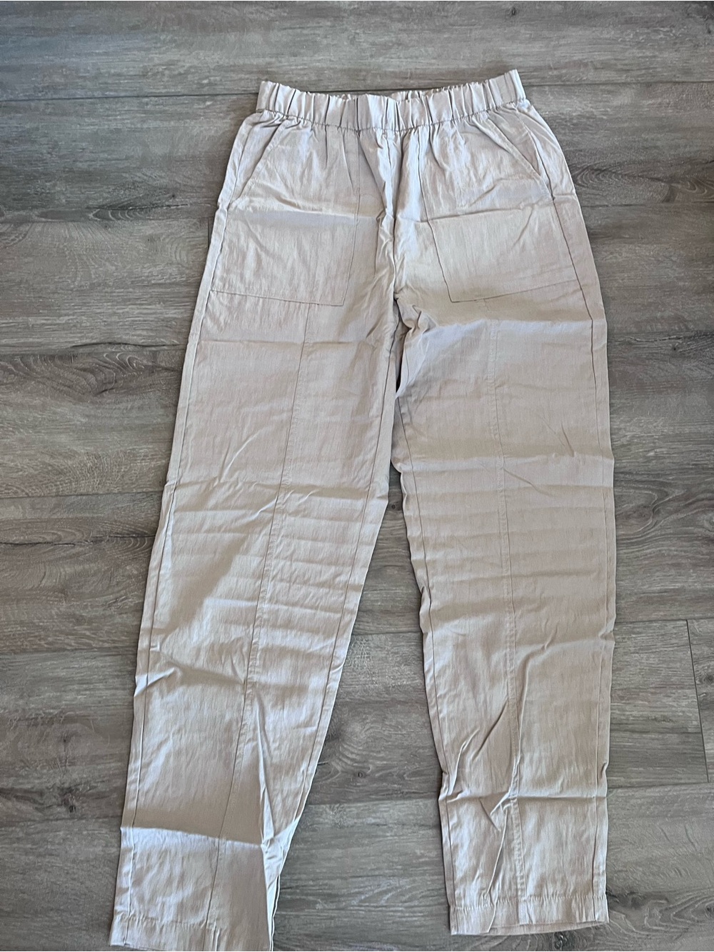 GAP Light Beige Elastic-Waist  Pants size Small